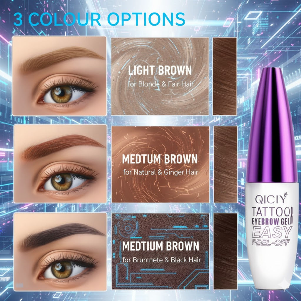 Waterproof Peel-Off Eyebrow Tint Gel - Long Lasting Semi-Permanent Brow & Freckle Dye Cream, Smudge-Proof Cosmetic Makeup Tool