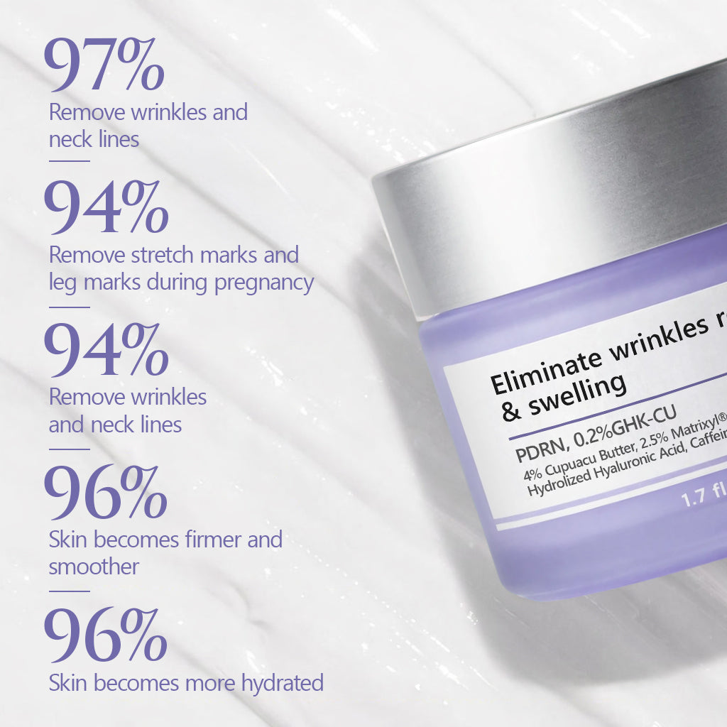 ✅GHK-CU and PDRN Anti-wrinkle Cream | Smooths fine facial lines, resists fatigue, repairs stretch marks, repairs sagging arms and legs, and eliminates sagging breasts