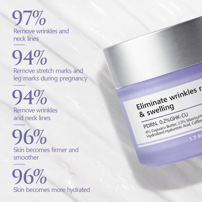 ✅GHK-CU and PDRN Anti-wrinkle Cream | Smooths fine facial lines, resists fatigue, repairs stretch marks, repairs sagging arms and legs, and eliminates sagging breasts