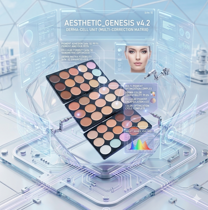 15-Shade Cream Concealer & Contour Palette - Color Correcting Camouflage Kit for All Skin Tones - Waterproof Professional Makeup Foundation Paleta