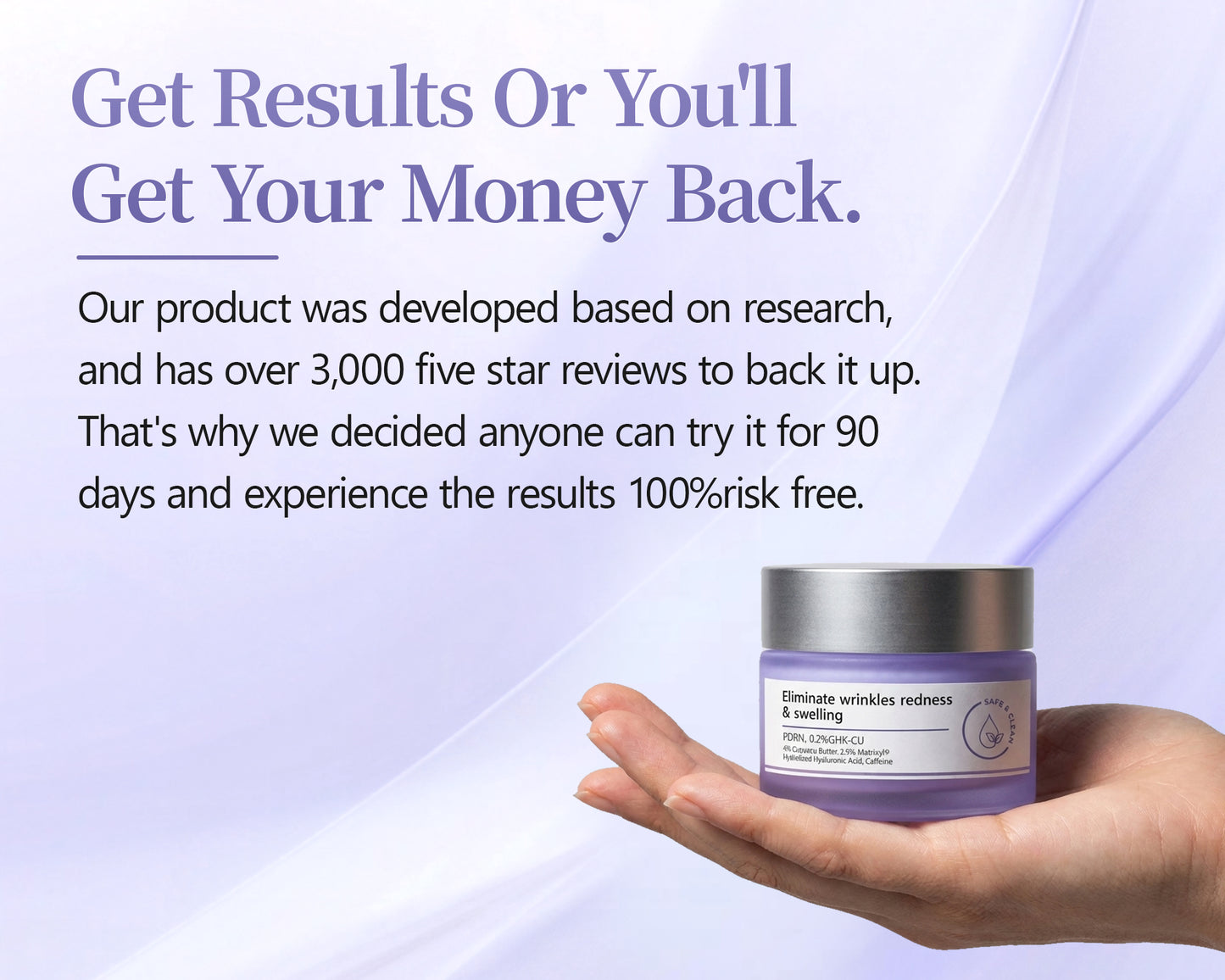 ✅GHK-CU and PDRN Anti-wrinkle Cream | Smooths fine facial lines, resists fatigue, repairs stretch marks, repairs sagging arms and legs, and eliminates sagging breasts