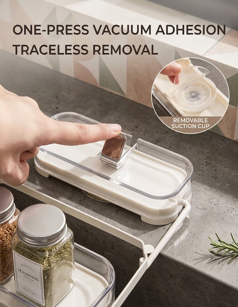 Foldable Kitchen Sink Mesh Filter Rack – Suction Cup Drainage Basket for Food Residue – Space-Saving Sink Waste Strainer Holder for Leftovers & Peels