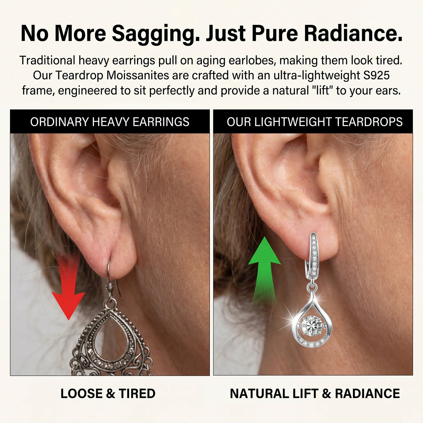 🔥 90% OFF TODAY: 1-Carat "Dancing" Moissanite Earrings – The Pure S925 Comfort & Sparkle You Deserve 💖
