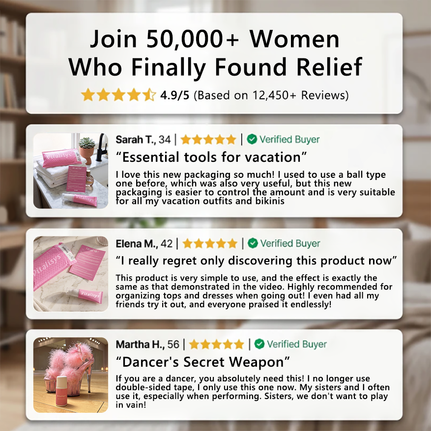 ✅Official Store | 𝓥𝒊𝒕𝙖𝙡𝒊𝙨𝙮𝙨 ®  Clothing adhesive| 💕Tightly attached to clothes, skirts, and long socks to prevent detachment