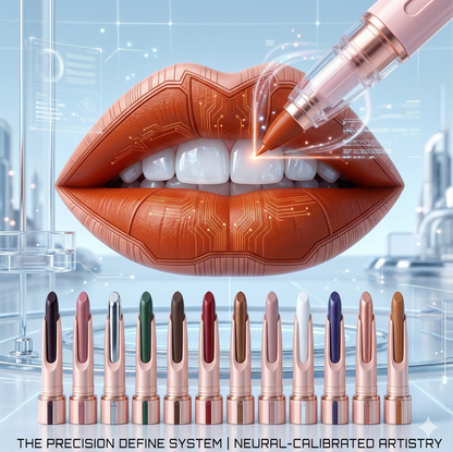 6 Pcs Velvet Matte Lip Liner Pens - All-Day Wear Waterproof Lip Liner Set, Transfer-Resistant Beauty Makeup Kit for Defined Lips, 6 Vibrant Essential Shades