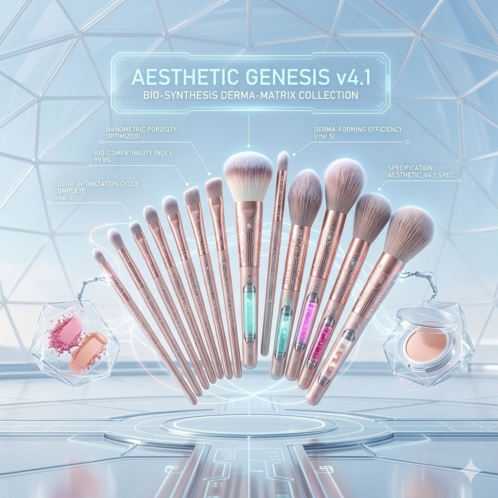 All-in-One Professional Makeup Brush Collection: Expert Foundation, Eyeshadow & Powder Kabuki Tools for Beauty Enthusiasts
