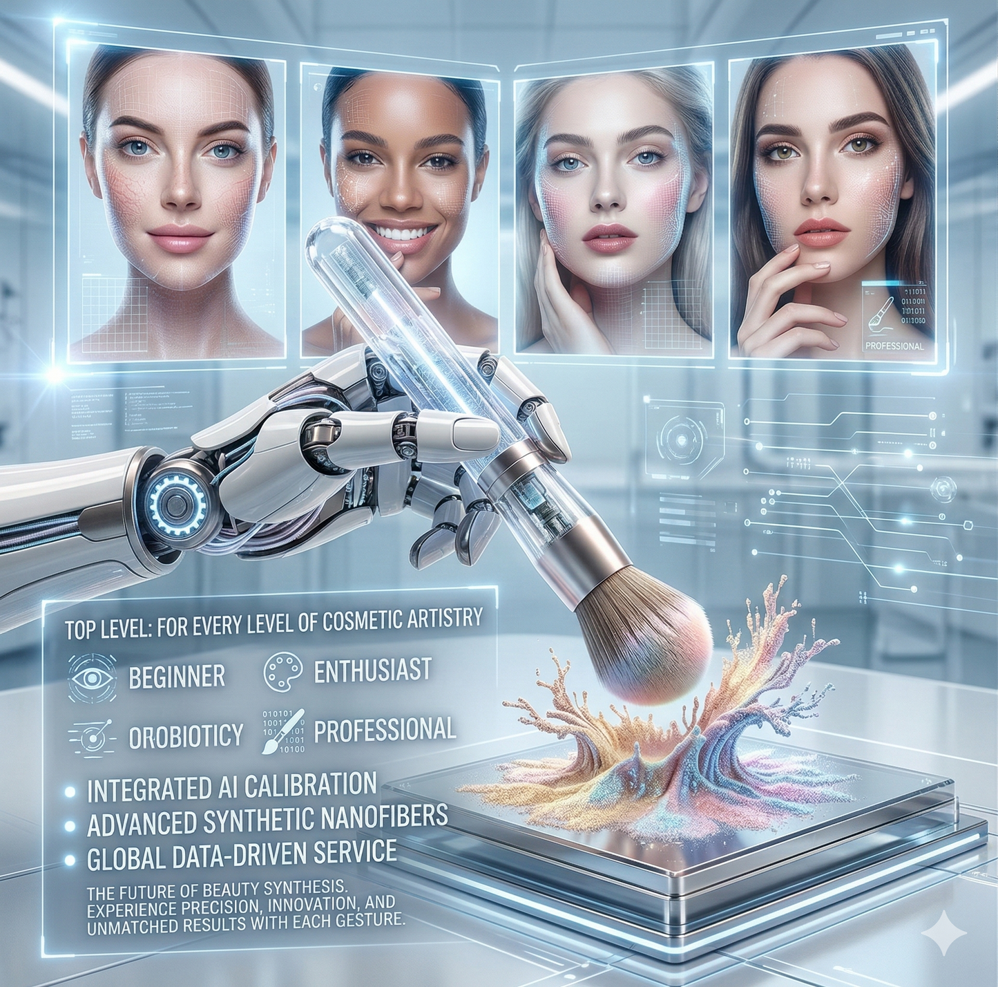 All-in-One Professional Makeup Brush Collection: Expert Foundation, Eyeshadow & Powder Kabuki Tools for Beauty Enthusiasts