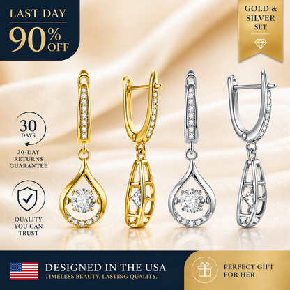 🔥 90% OFF TODAY: 1-Carat "Dancing" Moissanite Earrings – The Pure S925 Comfort & Sparkle You Deserve 💖