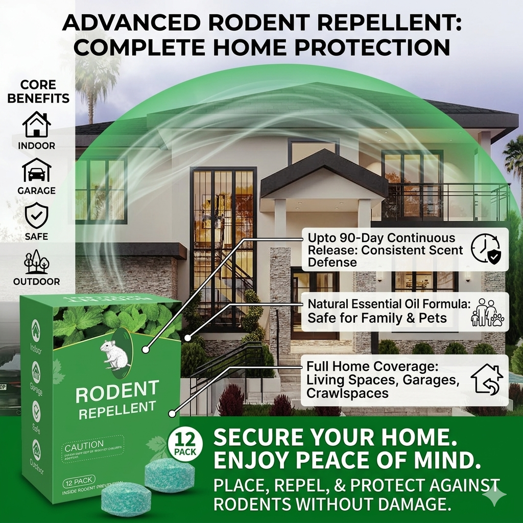 Peppermint Pest Repellent Balls - Mice Rats Spiders Gone!--Safe For Pets