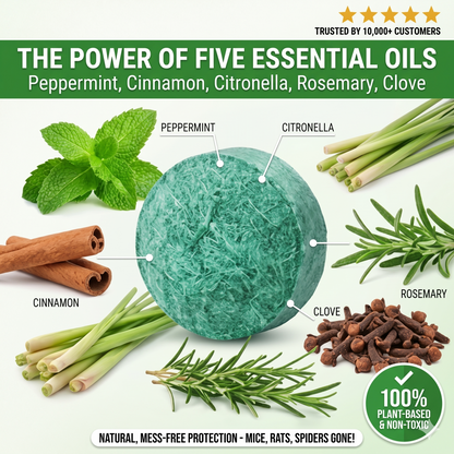 Peppermint Pest Repellent Balls - Mice Rats Spiders Gone!--Safe For Pets
