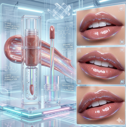 Glass-Shine Crystal Lip Glow Oil - Hydrating Plumping Lip Stain, Moisture-Lock Tinted Gloss for Natural Daily Look, Dewy Finish