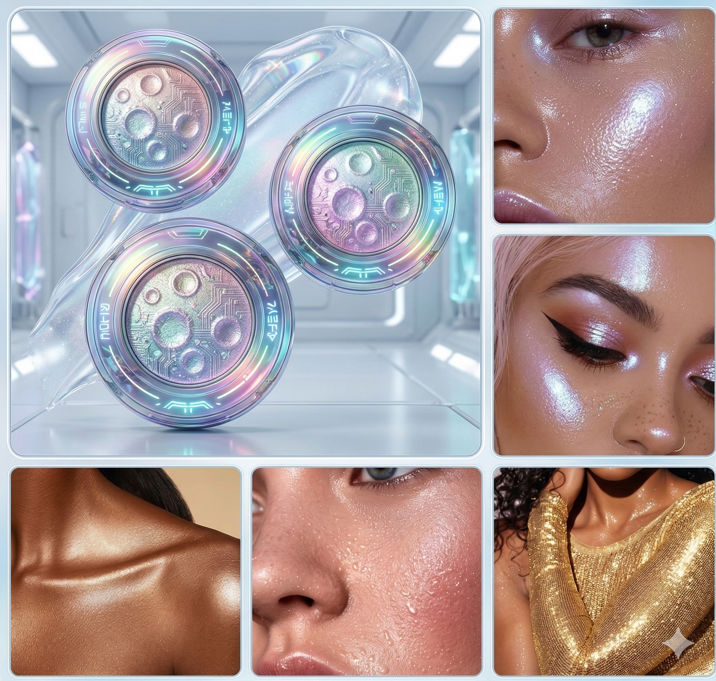 Glow Shimmer Highlighter Powder – Face & Body Illuminating Makeup for Nose Shadow Contour & 3D Highlight