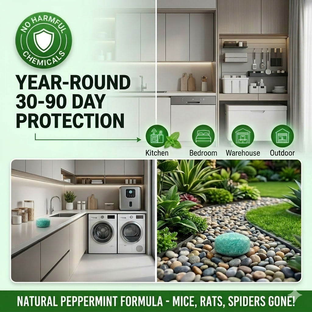 Peppermint Pest Repellent Balls - Mice Rats Spiders Gone!--Safe For Pets