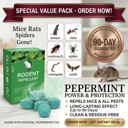 Peppermint Pest Repellent Balls - Mice Rats Spiders Gone!--Safe For Pets