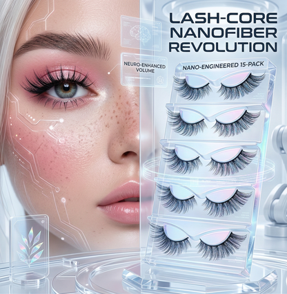 Multipack 3D Faux Mink Cat Eye Eyelashes – Long Winged Extension Effect Manga Lashes for Natural Makeup Look