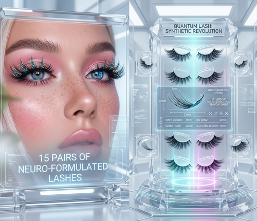 Multipack 3D Faux Mink Cat Eye Eyelashes – Long Winged Extension Effect Manga Lashes for Natural Makeup Look