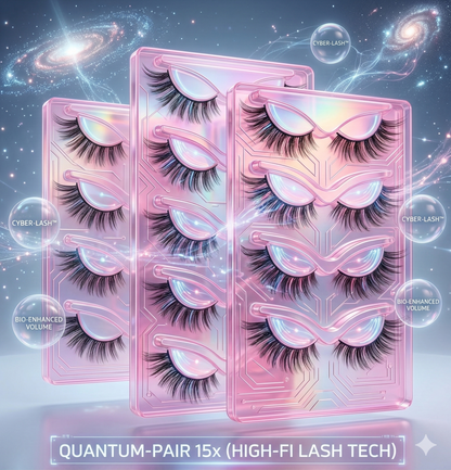 Multipack 3D Faux Mink Cat Eye Eyelashes – Long Winged Extension Effect Manga Lashes for Natural Makeup Look