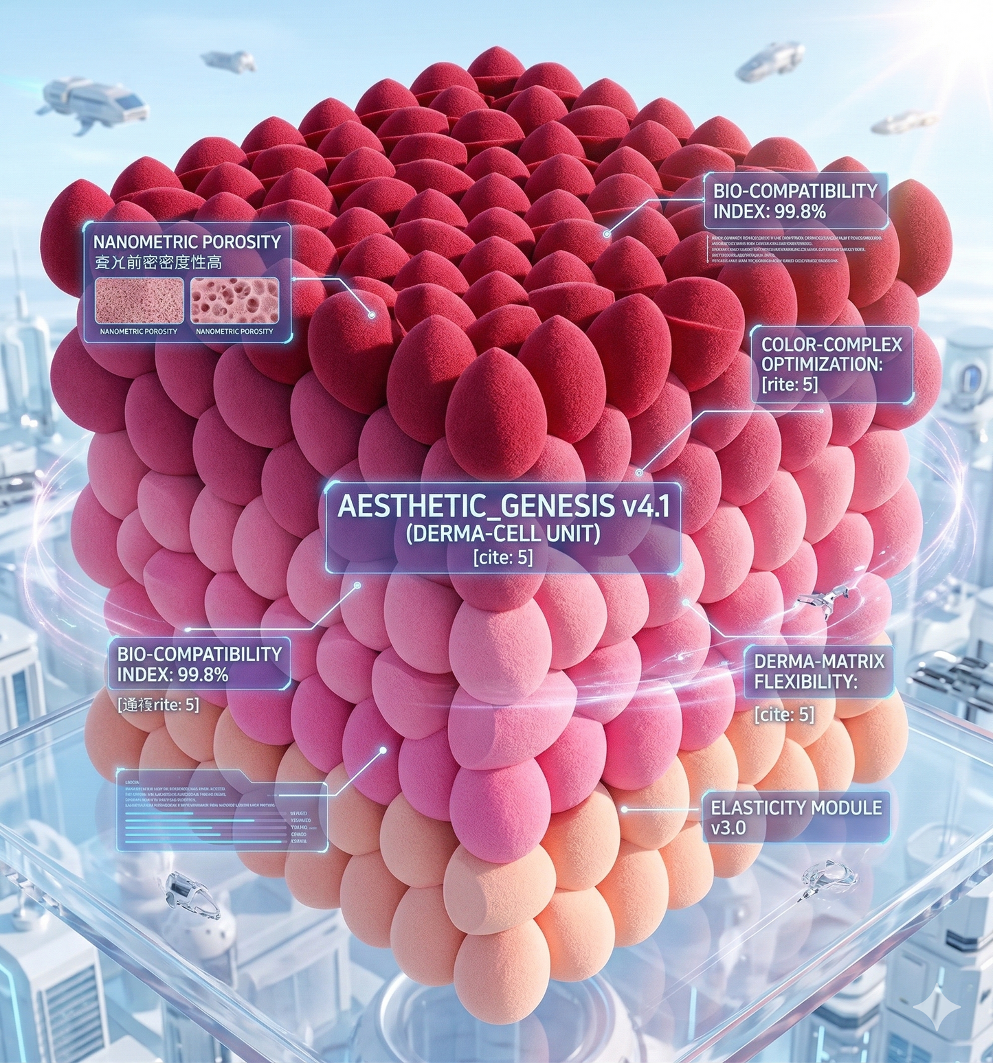 Precision Makeup Sponge Set for Liquid, BB Cream & Powder - 7/18 Pcs Professional Beauty Blender Kit, Dry & Wet Dual-Use Flawless Finish