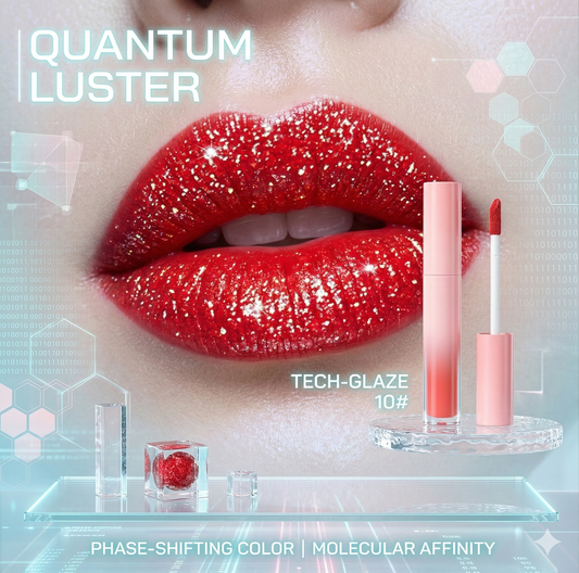 Sexy Red Metallic Shimmer Liquid Lipstick - 18 Shades Diamond Glitter Lip Gloss for Waterproof & Long-Wear Glamour Makeup