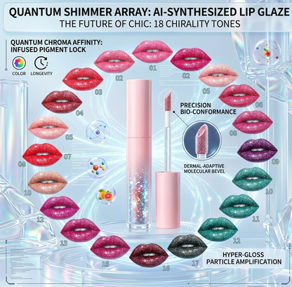 Sexy Red Metallic Shimmer Liquid Lipstick - 18 Shades Diamond Glitter Lip Gloss for Waterproof & Long-Wear Glamour Makeup