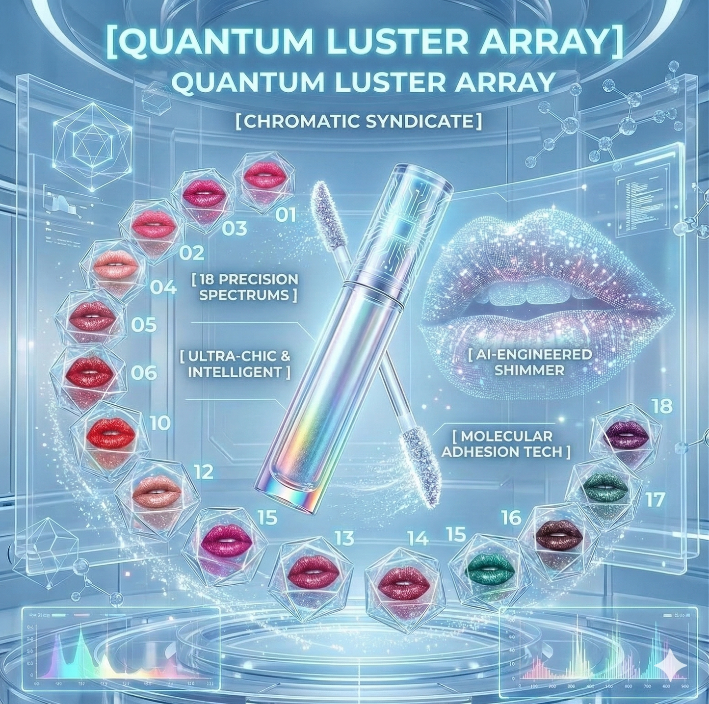 Sexy Red Metallic Shimmer Liquid Lipstick - 18 Shades Diamond Glitter Lip Gloss for Waterproof & Long-Wear Glamour Makeup